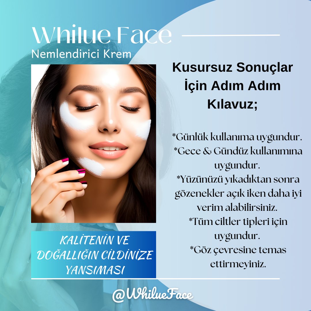 WhilueFace's tweet photo. Kalitenin Ve Doğallığın Cildinize Yansıması 🌿💫
#biohayhay #whilueface #nemlendiricikrem https://t.co/QtLxwPvQXP