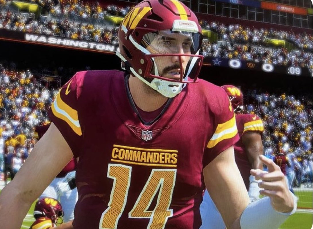 hmfeigen's tweet photo. @EAMaddenNFL can I send y’all a picture or something because this is definitely NOT @Sam7Howell 😂😂 https://t.co/vFsUwZ6aPR