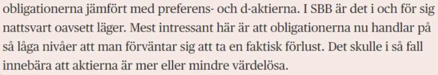Invst13's tweet photo. @Joh71852875 @buzzlighter55 Du tror inte det förhandlas i det tysta? Det finns ingenting positivt i detta, har du ens kikat på vad räntan är? Obligationsägarna blev ju ursinniga, även era vänner (Blackstone och Anchorage). Företaget saknar nu vänner och är inne i en dödsspiral, kika på vad Coeli skrev. $SBB https://t.co/gX45Qz4oFN
