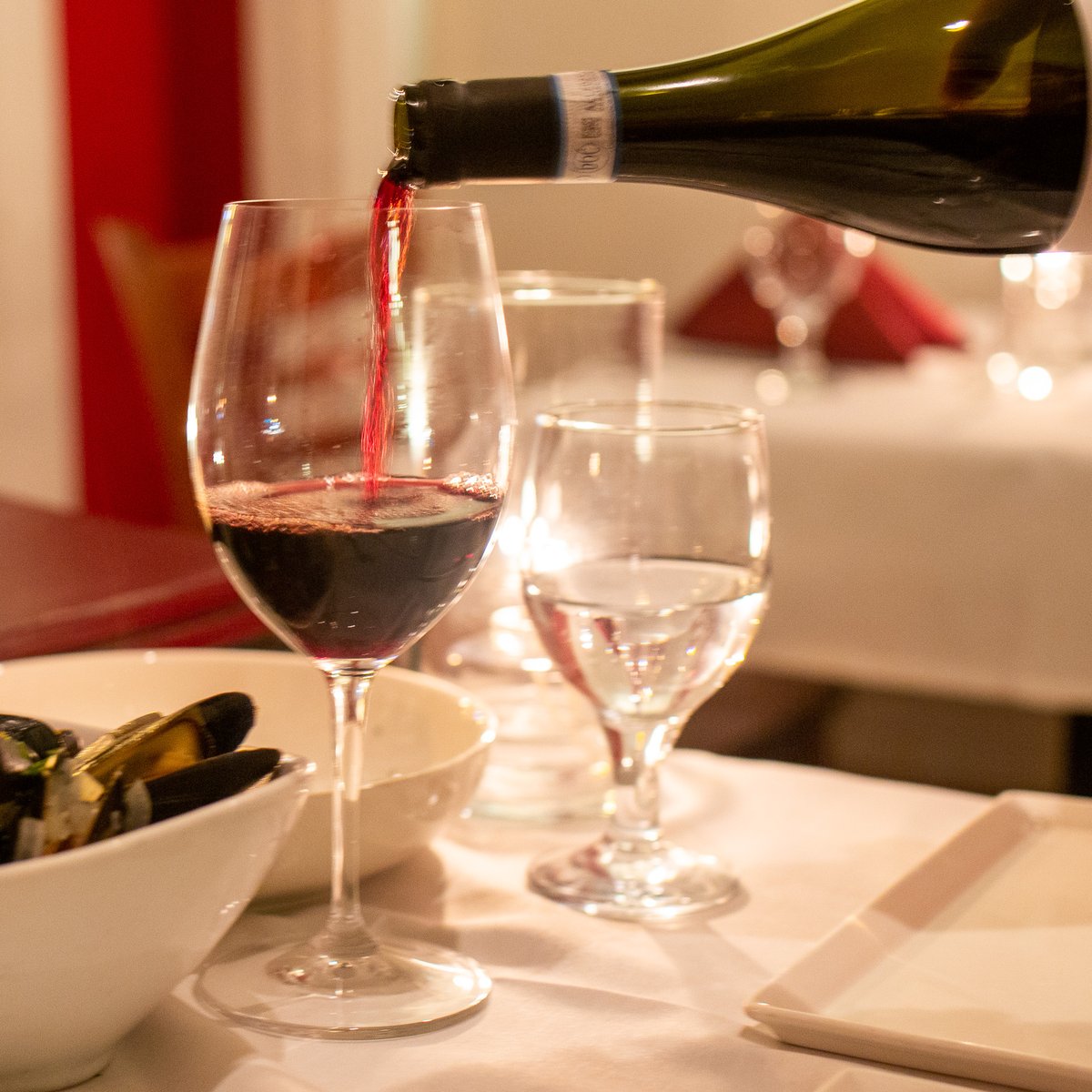 What pairs well with a glass of red? The rest of the bottle because it's #WineWednesday! Join us this evening from 5 - 10:30 PM to enjoy half-priced wine bottles🍷 We can’t wait to wine and dine with you!⁣⁣ #florianarestaurantdc #florianadc #italiandining #dcfoodie