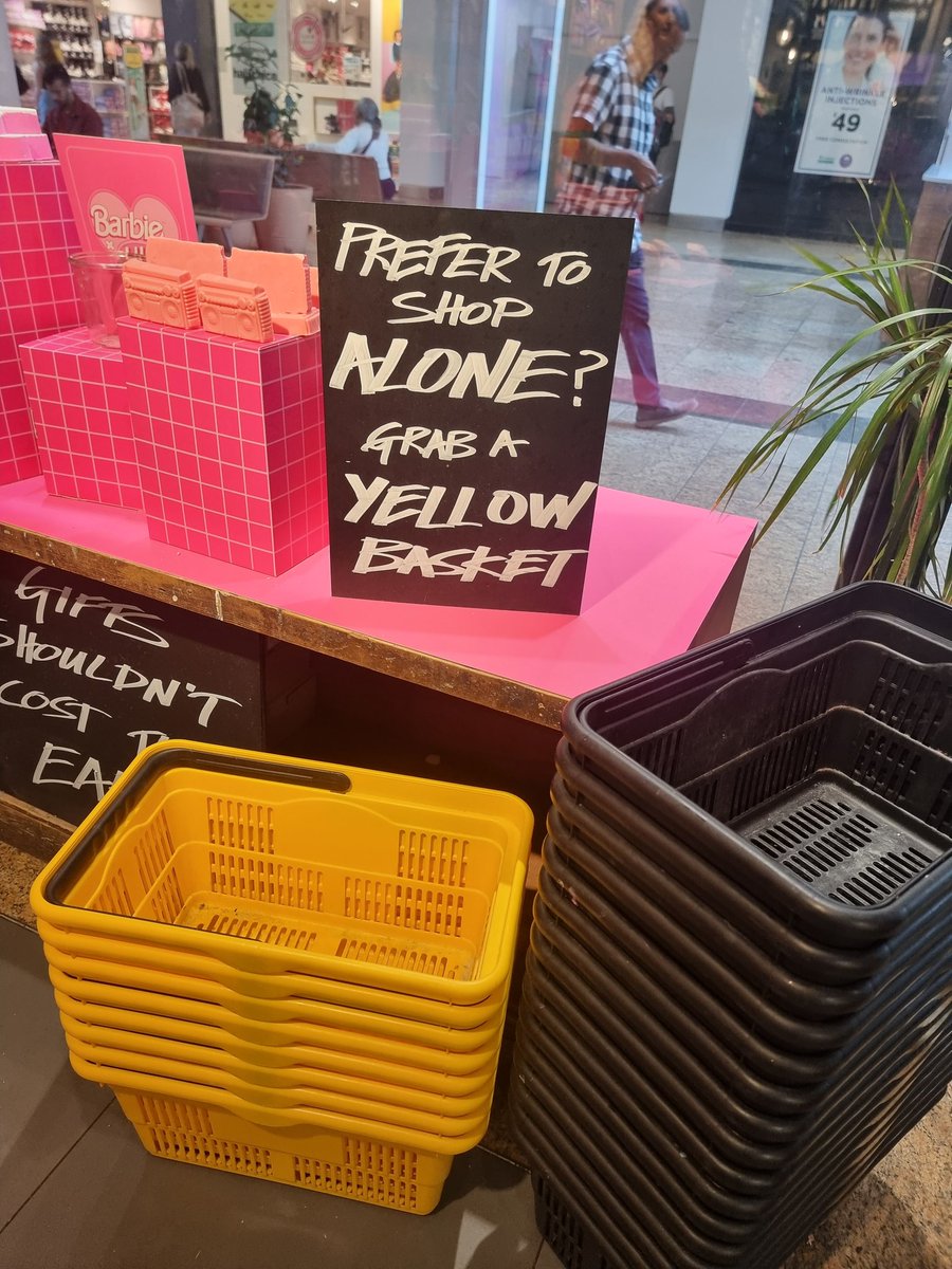 <a href="/LushLtd/">LUSH UK</a> I LOVE this idea (spotted at your <a href="/LoveMeadowhall/">Meadowhall</a> store), but just one small question....
What happens to my kids when I choose the yellow basket?!