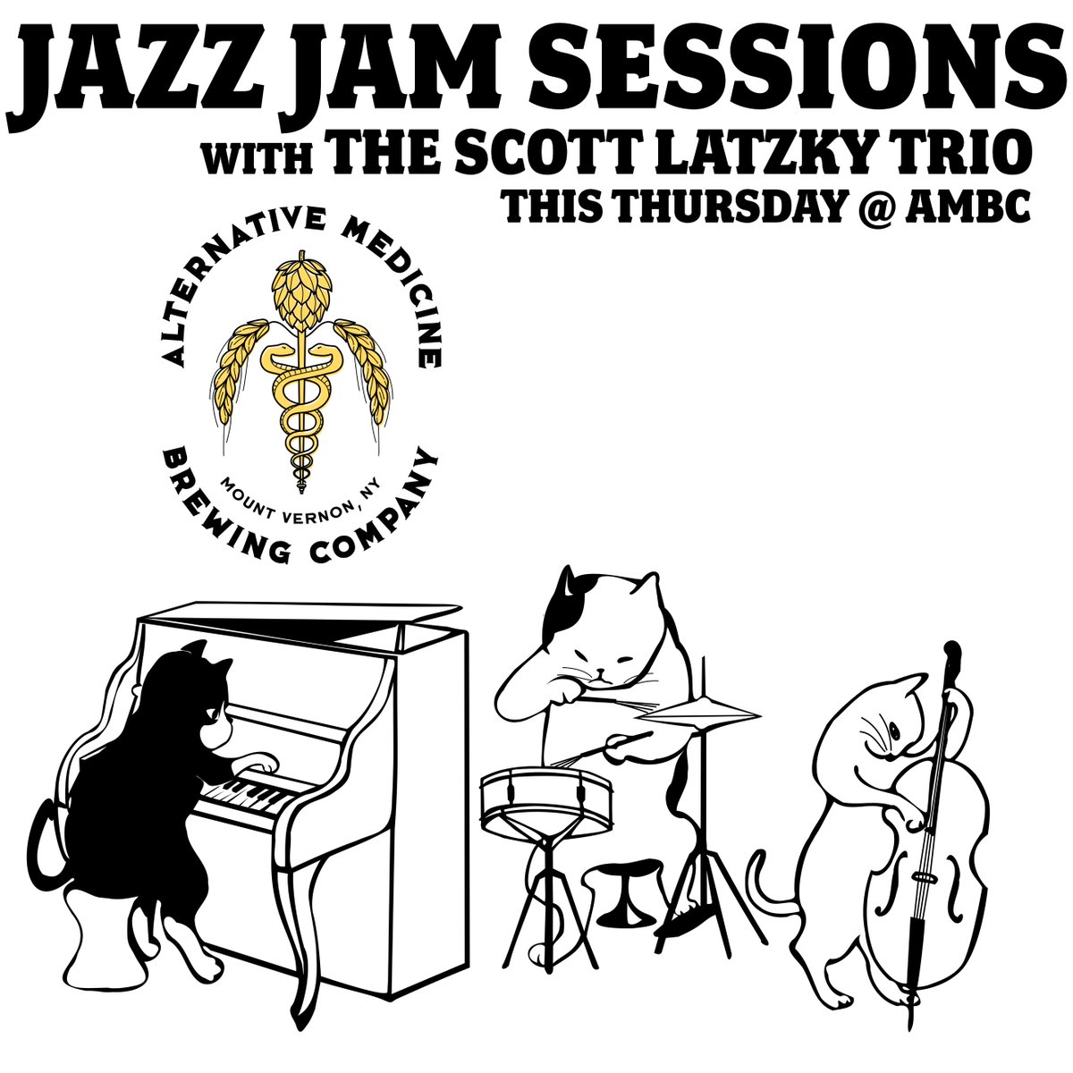 AltMedBeer's tweet photo. This week @ AMBC

8/17: The Scott Latzky Trio with a jazz jam session @ 7pm

8/18: Eni (Four Corners) &amp; Sid Whelan. FREE! @ 7pm 

8/20: DJ Taylor Redding, 3pm to close https://t.co/c8a0UwnJY0