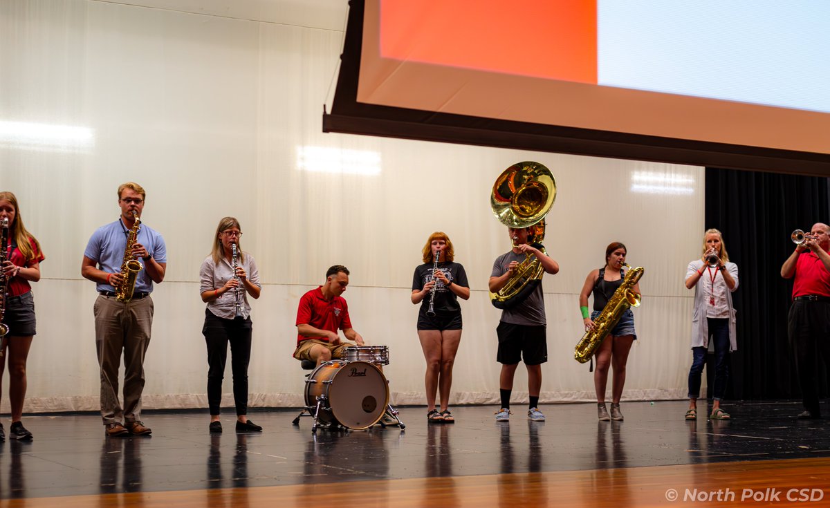 NorthPolkCSD's tweet photo. Reunited with our incredible staff today at our annual district kickoff event!
This year, weβre shining a spotlight on Educator Wellness & focusing on how to #LiveYourBestLife.
Just one week until the first day β see you soon!
#GoComets #ProudToBeNP https://t.co/jYnKBShm5q