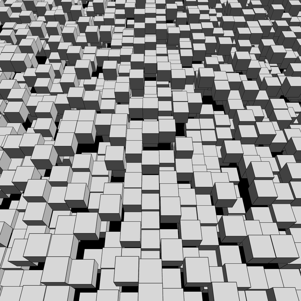 chtthbqu's tweet photo. Jenga in Space #p5js #generativeart #fxhash https://t.co/x7uG7S6qIE