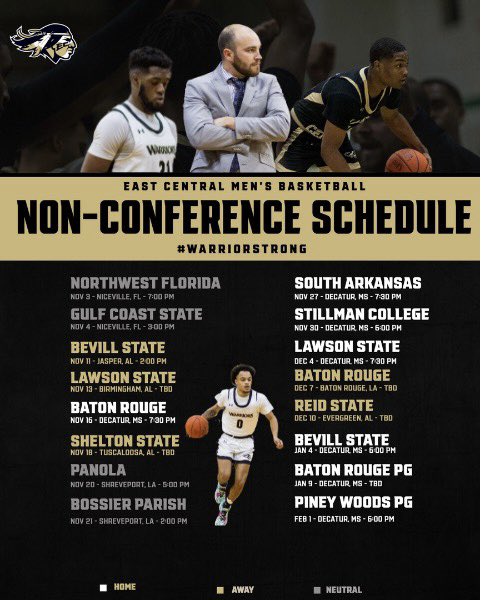 BOOM! 🚨🚨🚨

We’re scheduled to play two teams that finished top 20 in the nation last season and one team who finished in the top ten! 

We’re playing in two out of state classics and in multiple other cities across the south!

#WarriorStrong