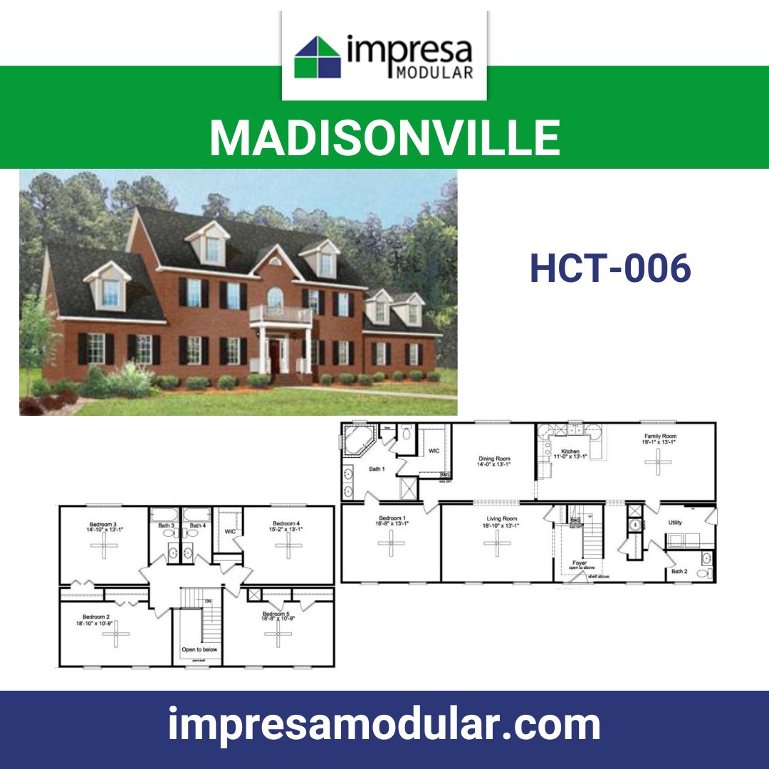 ImpresaModular's tweet image. The Madisonville by Impresa Modular is a spacious home featuring an array of amenities including an open kitchen/family room design.  Great for a large family with its 5 bedrooms and 3.5 baths.  impresamodular.com/design/the-mad…

#custommodular #modularhomes #impresamodular #twostoryliving