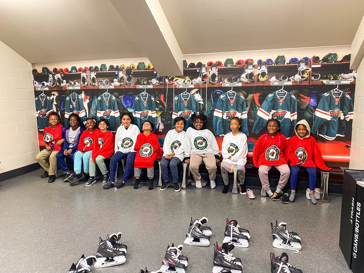 Learn to Skate with our friends from <a href="/HallieQBrownCtr/">Hallie Q. Brown Community Center</a>! ⛸️

Thank you to all the young skaters for coming out today! 👏 

#MNWildCommunity