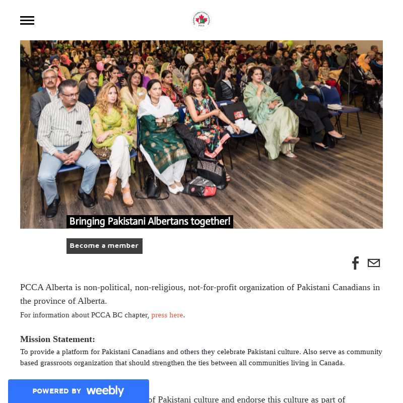 PakistaniCmunty's tweet photo. Weekly Pakistani organization spotlight: Pakistani Canadian Cultural Association of Alberta https://t.co/DGJtVsFFzI #PakistaniOrganizations #Organizations #Pakistani https://t.co/h6gQ0jxOjd