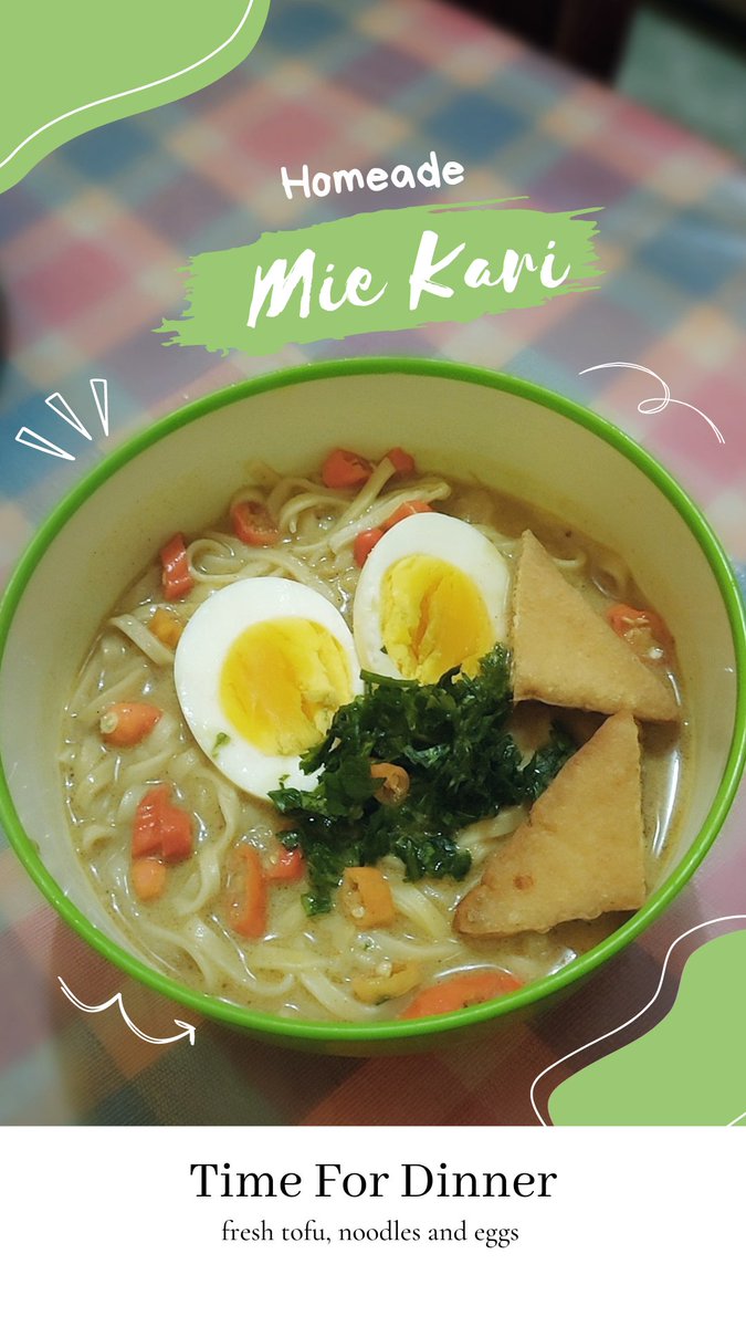 CandyqueenMaria's tweet photo. Dinner time 😋😋 "Spicy curry Noodles" Buat mie kari pedas homade ala aku,
Simple eassy and enak 😋🍜🍜
Plus pake toping telur and tofu
#curry #homadecurry #noodles #miekari #kari #homade #spicy #currynoodles #foodie #taste #indonesianfood #cooking #simplemenu #hungrydinner https://t.co/2ldUEKB0T6
