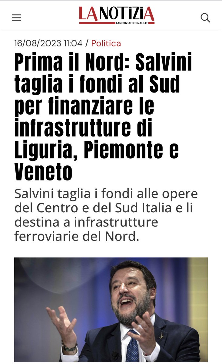 Terroni rompicoglioni: vi ha fatto il #PonteSulloStretto. Accontentatevi

#Salvini #SalviniFaiSchifo #SALVINIFECCIA #IMBECILLI_al_potere #GovernoMeloni