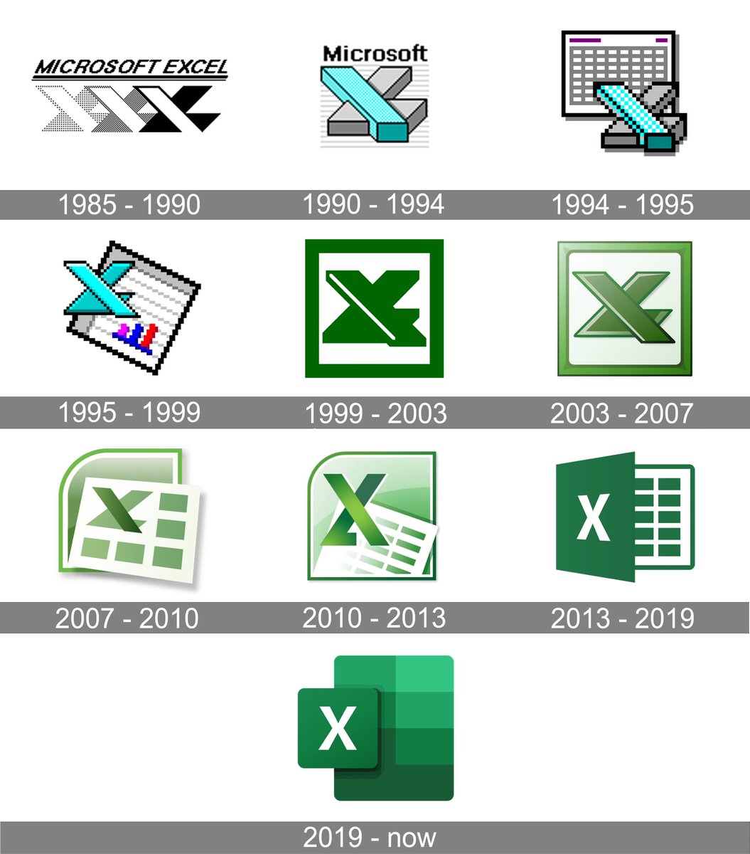 ExcelHumor's tweet photo. favorite excel logo? https://t.co/6i3fCCKRk5