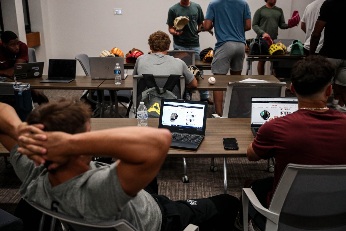 Big day!  
Designing our gloves with <a href="/MarucciSports/">Marucci</a>.