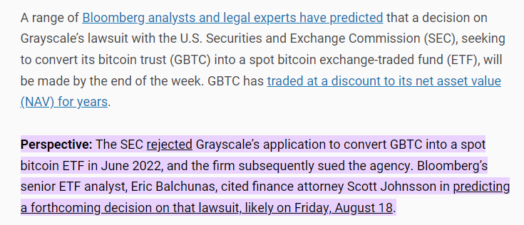 Here's everything you need to know before the potential Grayscale vs SEC lawsuit decision on Friday 👇🏼