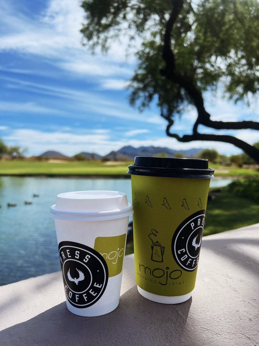 GrayhawkGolf's tweet photo. Mojo Reloads:  now pouring Press Coffee. One of the best local roasters in town is now riding shotgun at the Morning Joint. Come try it for yourself!

#Grayhawk #GrayhawkGolf #GrayhawkGolfClub #azgolf #presscoffee #mojo #morningjoint https://t.co/EkWwwYinST