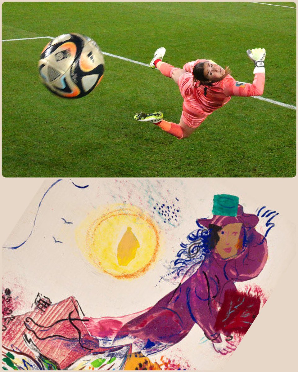 Esquisse for "The Pink House", by Marc Chagall, 1966, 📸 by <a href="/cjspencois/">Cameron Spencer</a>