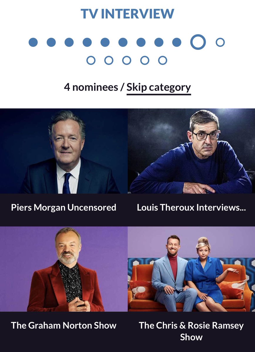 We’re shortlisted for the bloody NTA’s!! Your votes got us onto this list… and your votes can win us it! Please take 2 minutes and vote here- nationaltvawards.com Thanks so much ❤️