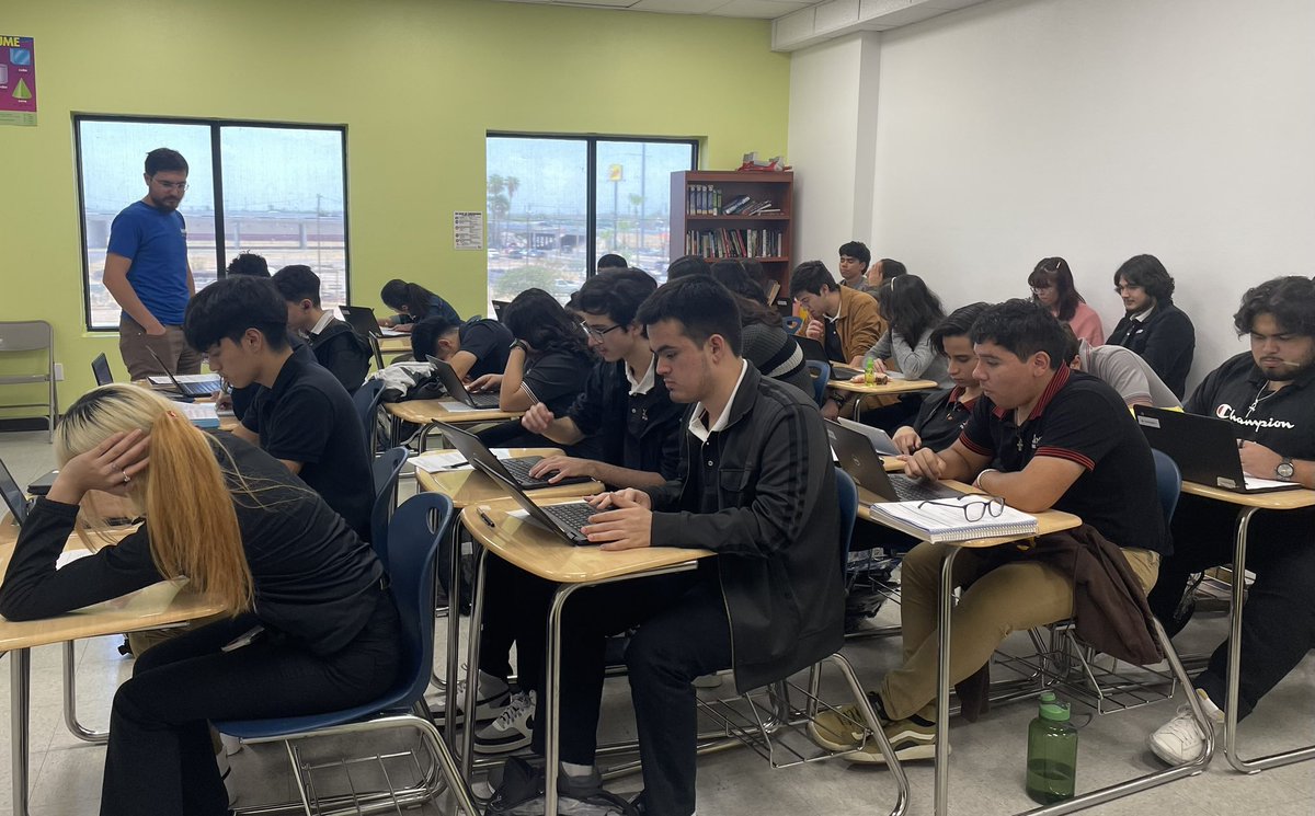 Scholars putting in work! Way to stay focused on your studies Hawks!