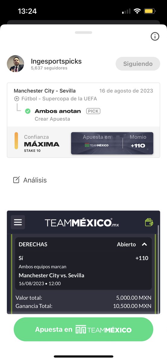 CardinalTeamTct's tweet photo. El mejor pick de la #SuperCup
Se mandó en el #Galabus y aléguenme a ver …
Chauuuu 🎶
#GamblingX 🔥 https://t.co/oWVJkW79SF