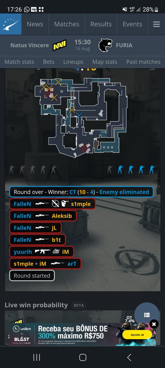 ProfArthurSanti's tweet photo. Não posso ver o jogo, mas esse round deve ter sido highlight do Fallen, vendo no radinho de pilha @FalleNCS @Gaules @VelhoVamp1 @ale_apoka @mch_AGG https://t.co/1ZpQa2jHH3