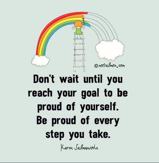Intentionally adding in celebrations for every small step this year!