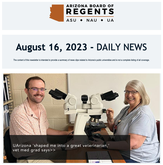 Such an honor to be featured by <a href="/AZRegents/">Arizona Board of Regents</a> 
We are extremely proud of our first graduating class and can't wait to celebrate them next week. #vetcats