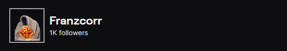Franzcorr's tweet photo. 1000 followers on twitch, thank you everyone.
Love you all ❤️ https://t.co/KqX3FakSc5