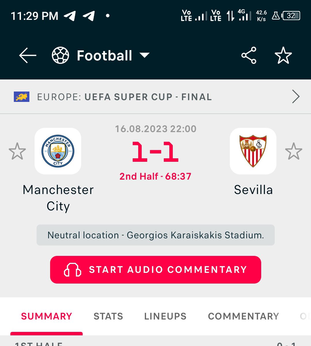 N/B--- If Sevilla win this game I will give away Kshs 1,000 to 100 loyal followers ✅💯....I'm waiting for something big in this game