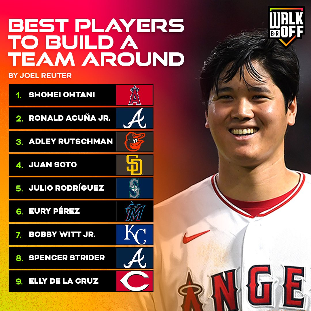 We ranked the best players in baseball to build around ⭐️ <a href="/JoelReuterBR/">Joel Reuter</a>