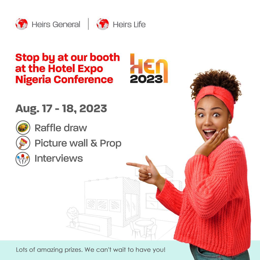 HeirsLife_'s tweet photo. Weโve got amazing prices to win at our booth tomorrow at Hotel Expo Nigeria 2023 Conference.
Come prepared to win gifts and have a great time ๐.
Itโs never a dull moment with the #SimpleLifeCrew ๐
See you soon!
#SimpleLifeIsHere https://t.co/h8W3OLA80x