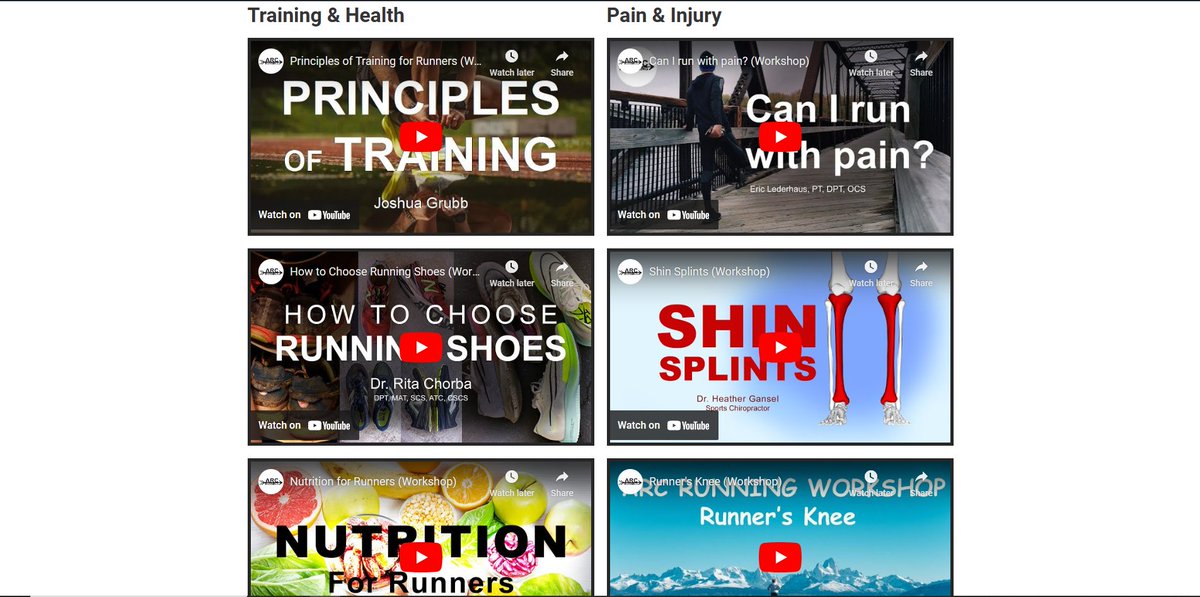 arc_running's tweet photo. Need more information about training, shoes selection, nutrition, how to navigate an injury, and more?
All of our past workshops, taught by our physical therapist, coach, or a partnered health professional, can be accessed for FREE at https://t.co/mg9rbJ8tkc https://t.co/hQaMdUXZ4s