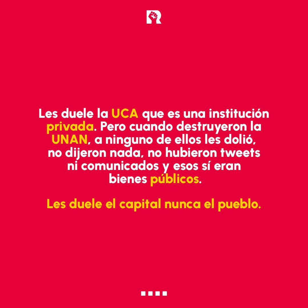 Duropa_'s tweet photo. Lloran por los jesuitas de la #UCA, que no son más que comerciantes de la educación por medio de la religión, pero cuando quemaron y destruyeron la #UNAN no dijeron nada.
#SomocismoNuncaMas
#UnidosEnVictorias 
#2023JuntosVamosAdelante https://t.co/IJTw1EFTBk