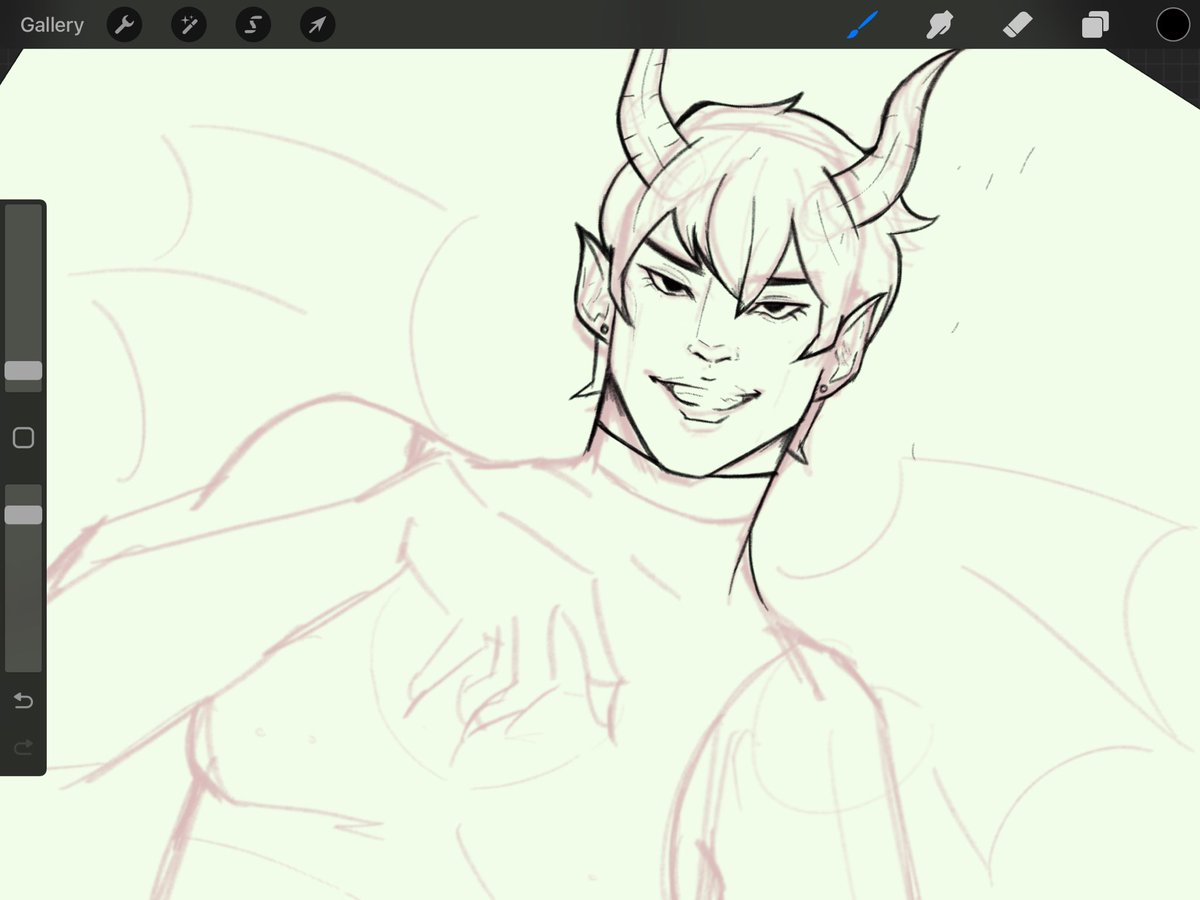 WIP of incubus!g enji 💗💗🤭

#overwatch #fanart