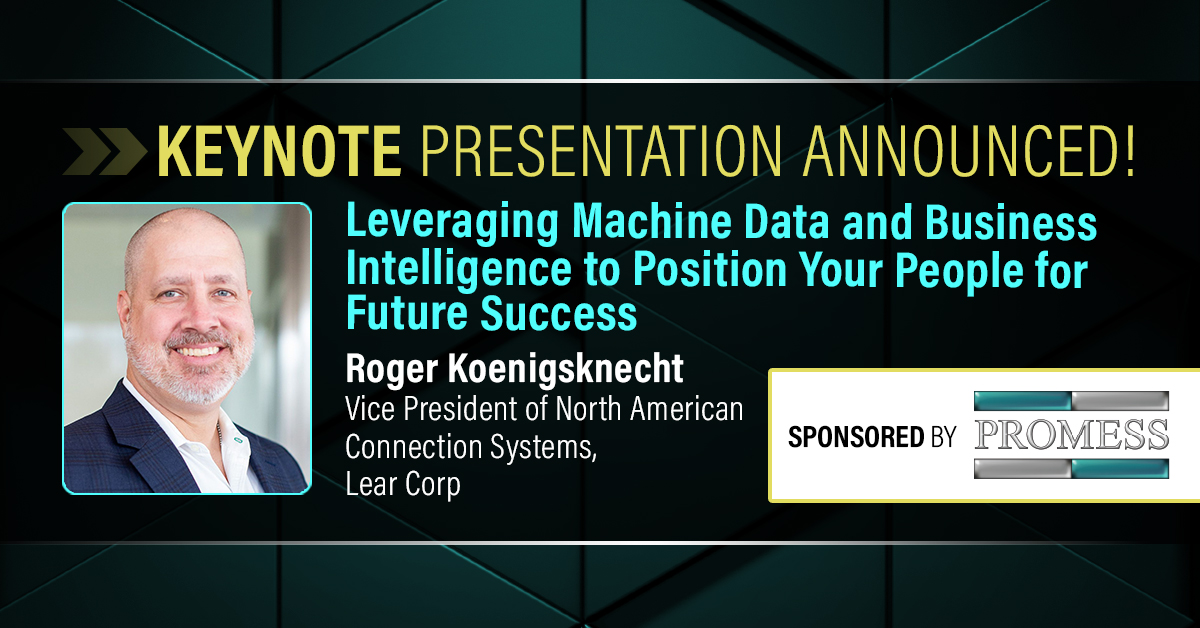 AssemblyMag1's tweet image. KEYNOTE ANNOUNCED! Attend the #ASSEMBLYshow October 24-26 to learn how to leverage machine data &amp;amp; more. brnw.ch/21wBIzl @LearCorporation @PromessInc 
#assembly #connectionsystems #automotiveassembly #automtivemanufacturing