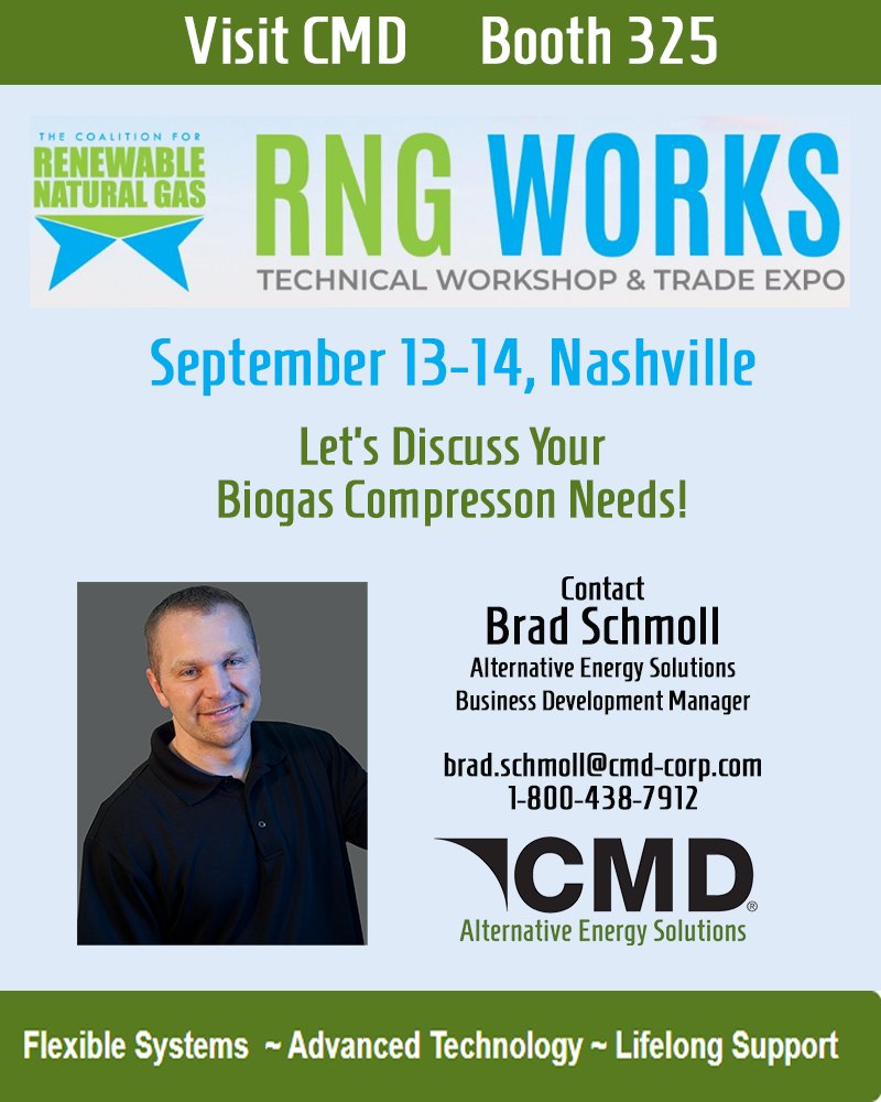 We're excited to exhibit at RNG Works next month in Nashville!  Hope to see you there - register today! 
tinyurl.com/ysh9kmvw
#RNG #RNGWORKS