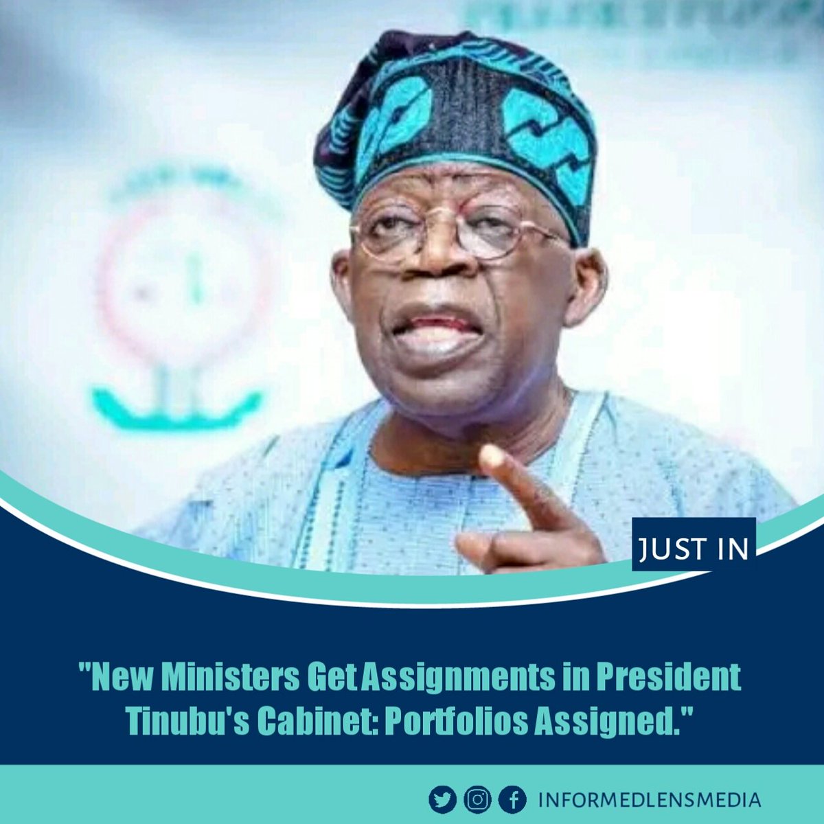informedlens's tweet image. New Ministers Get Assignments in President Tinubu's Cabinet: Portfolios Assigned."

facebook.com/10009236107168…

#Tinubu #FULLLIST