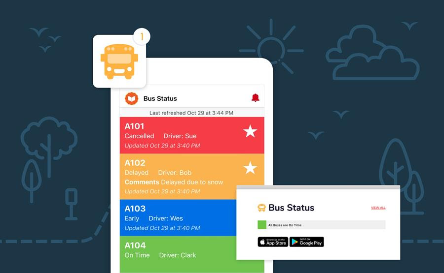 BTPS28's tweet photo. The new Bus Status 4 app is ready for download as of August 17! With all the same features and functionality, Bus Status 4 is faster and more reliable for users. Be sure to download the new app in the App Store or Google Play to receive bus status notifications. #BusStatus https://t.co/xaBY1twkQF