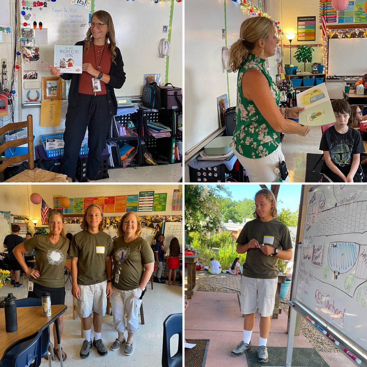 Ferguson_RES's tweet photo. It was a fantastic day to take our learning outside!  Scientific method is always more fun in the courtyard! We were even able to squeeze in a few guest readers and community members today! 💚💛 #4thgraderocks #outdoorlearningspaces https://t.co/NQkpWu1Skv