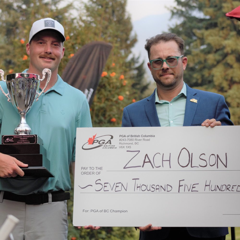 Zach Olson (@ChilliwackGolf) captured the 2023 PGA of BC Championship presented by Axis Insurance yesterday, posting scores of 68 and 66 over two rounds at <a href="/golfrevelstoke/">Revelstoke Golf Club</a>. 
 
To read the full recap, please visit the link below:
pgabc.org/news/zach-olso…