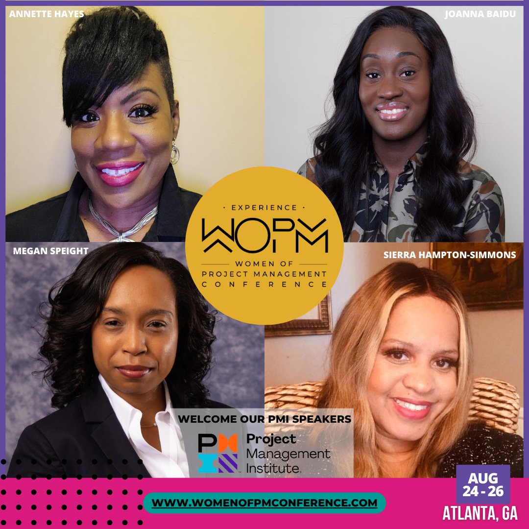PMInstitute's tweet photo. We're an official event sponsor of the Women of Project Management Conference! And some of our esteemed leaders will be speaking! It’s happening next week in Atlanta. Learn more (or register): https://t.co/yOFSsx3eir

#WOPMConference https://t.co/Dsk2f5xczb