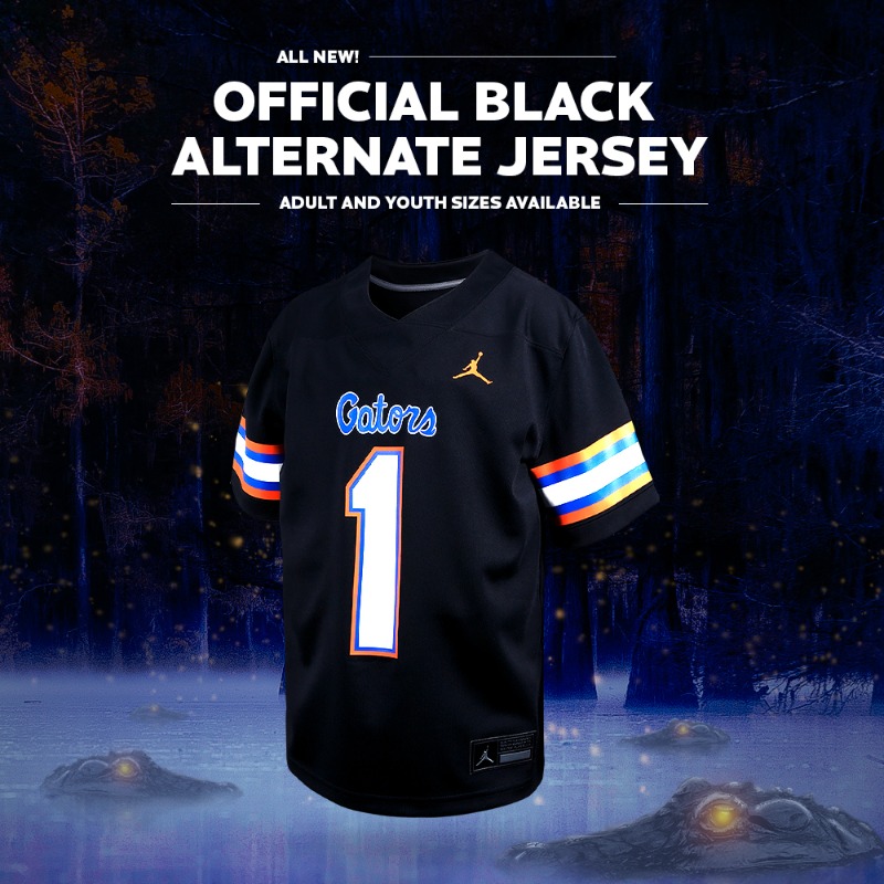 FloridaGators's tweet photo. Shop the all new Gators Official Black Alternate Jersey now #GatorNation