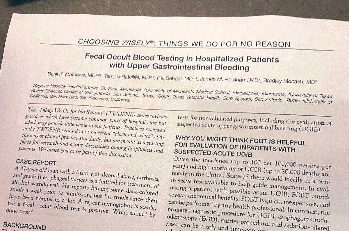 MKleinMD's tweet photo. One of my favorite papers from one of my favorite series 

#OnShiftTeaching https://t.co/J7ypIgSw1A