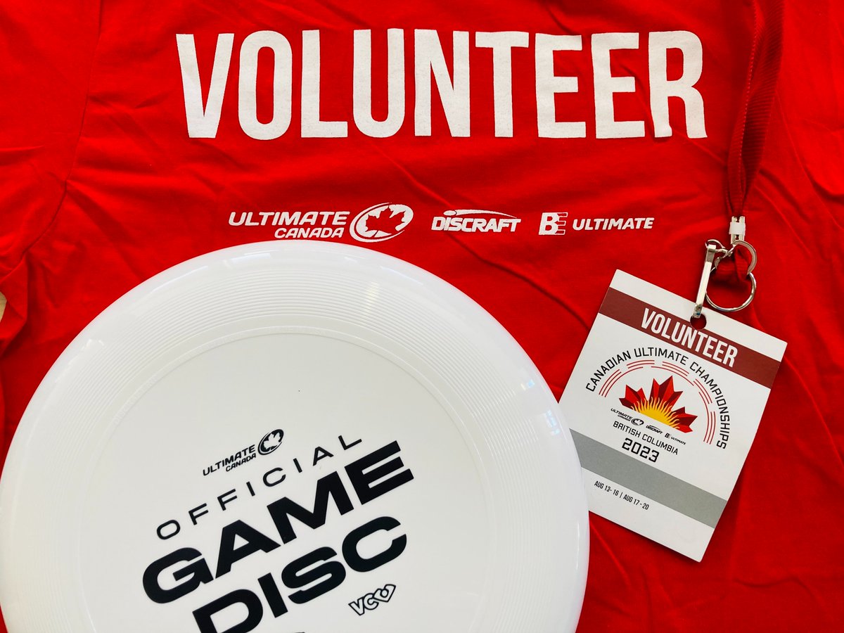 CUC_tweet's tweet photo. #CUC2023 is the biggest event of the Canadian ultimate year and we need YOUR help to make it all run smoothly. 10-15 volunteers are required on Thursday August 17 starting at 8:00am. Please contact CUC2023volunteer@gmail.com to sign up as a volunteer. https://t.co/3urx9qTiAS
