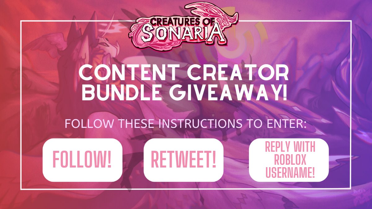 Sonar Studios on Instagram: Congratulations to the winners of our Sigmatox  giveaway bundle! Thank you to all who entered 💚🖤 Stay tuned for more  giveaways coming soon! #creaturesofsonaria #roblox #sonariarecode #sonaria  #sonarstudios #