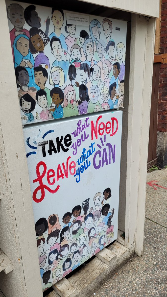 Mr.B was needed Live At The Hive this morning (thanks Sacco's Bowl Haven &amp; American Flatbread in Somerville), so this week's summer fruits are at the #Brookline Village #Community Fridge!  #wholekids #schoolgarden #RuffinRidleyRocks  #AccessAndEquity