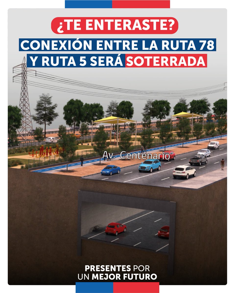 mop_chile's tweet image. ¿𝗧𝗲 𝗲𝗻𝘁𝗲𝗿𝗮𝘀𝘁𝗲? 👀 La conexión entre la #𝗥𝘂𝘁𝗮𝟳𝟴 𝘆 #𝗥𝘂𝘁𝗮𝟱 se realizará de manera soterrada, modalidad que permite aminorar los impactos sobre los vecinos y vecinas de las comunas de Santiago, Pedro Aguirre Cerda y Estación Central. 📲 bit.ly/3OWLuZF