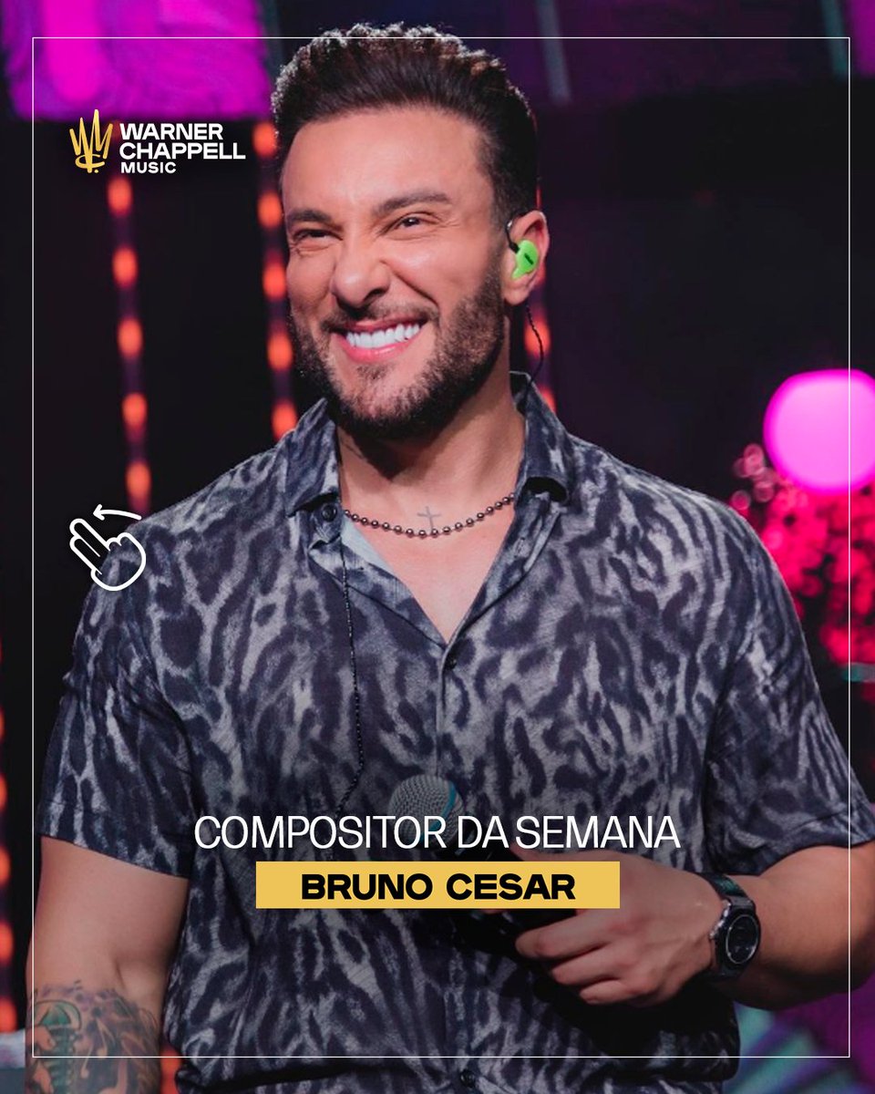WarnerChBrasil's tweet photo. Pena que o coração só aprende quando é tarde demais pra voltar 🎶

O nosso autor Bruno César não tem piedade e arranca várias lágrimas da gente com suas composições. Hoje ele é nosso autor em destaque!

#WarnerChappellBrasil https://t.co/11VnpOHMZg