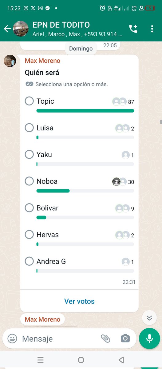 vicanmar11's tweet photo. @DanielNoboaOk @Adnecuadorok En dos grupos de estudiantes universitarios tanto en @espol y @EPNEcuador Tu estás segundo. Usa una estrategia de marketing de influencer. Inventiva que las personas haga. Encuestas en grupos y las compartan. Tu puedes ir a segunda vuelta y ahí ganar. https://t.co/9Zxtah98jT