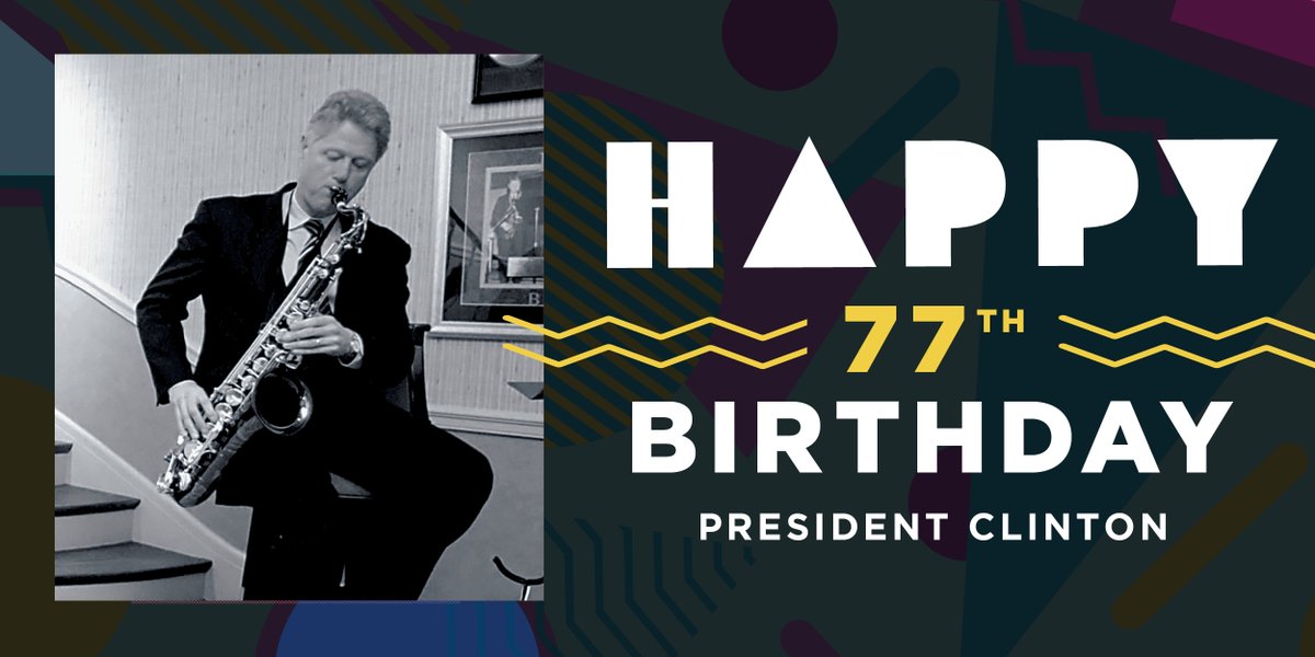 ClintonFdn's tweet photo. 🎉 Only three days left to celebrate President Clinton's birthday — it's on August 19, and we want you to be a part of it. Pick your favorite card and add your special message: https://t.co/g98zhxIFeR https://t.co/0pIQDDO6Oc