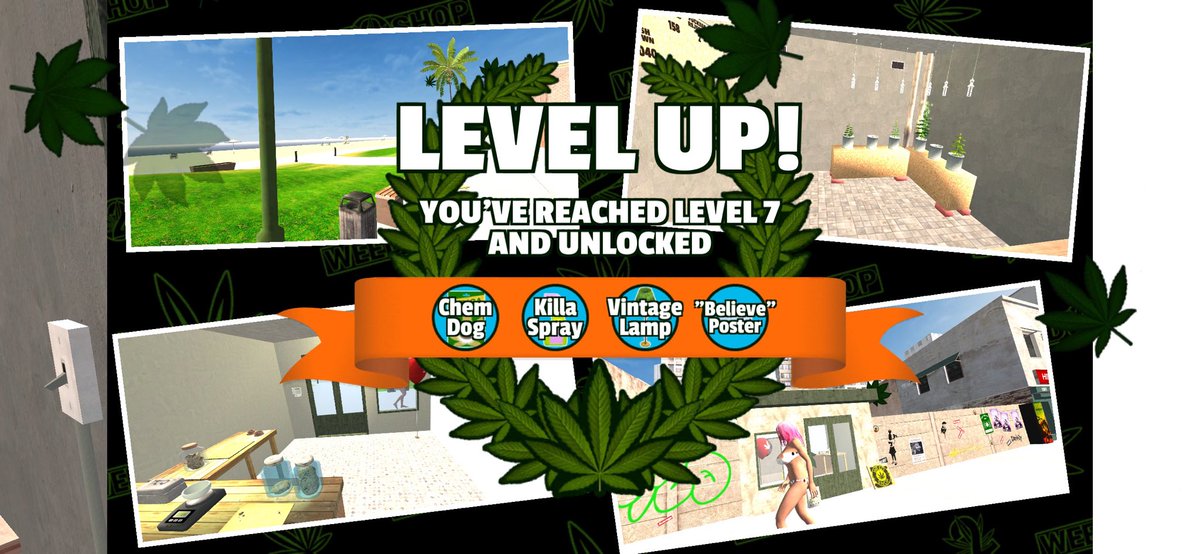 dreadhead_khris's tweet photo. I've reached level 7 running my #weedshop2  Where you at? https://t.co/SHXlrAhuxr https://t.co/zohj1iHibZ