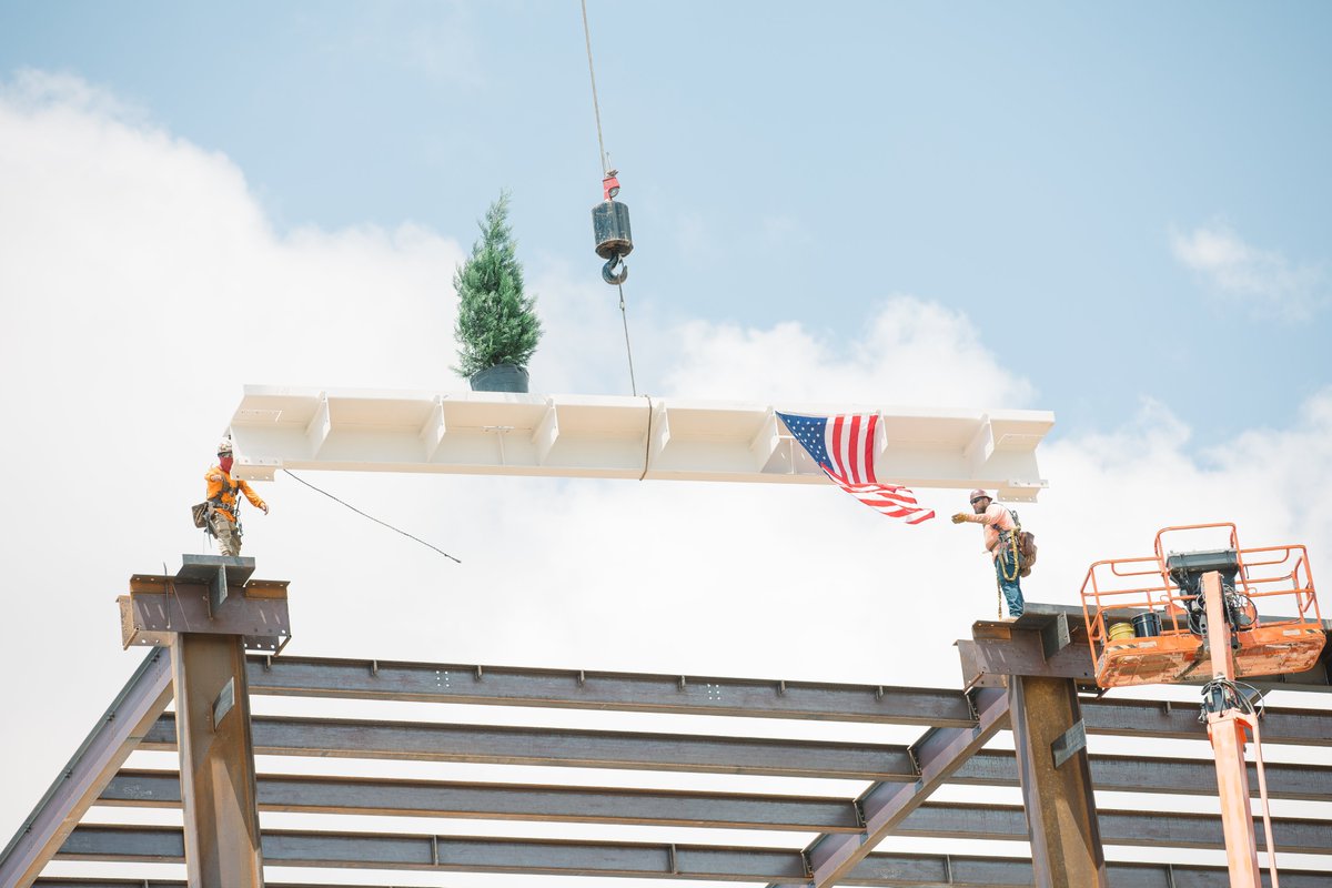 On Friday we got to celebrate the topping out of South Baldwin Regional Medical Center in Foley, Alabama. We are proud of all the hard work our team and subcontractors have put in to make this happen!  #construction #MJHarris #toppingout #healthcareconstruction #alabama